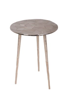 Beistelltisch KAI Aluminium Silber 55x40x40 Couchtisch Sofatisch Abstelltisch