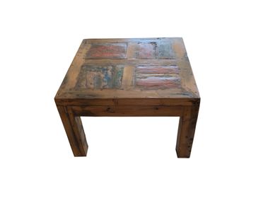 Couchtisch JENS Teak Braun 45x70x70 Kaffeetisch Sofatisch Wohnzimmertisch