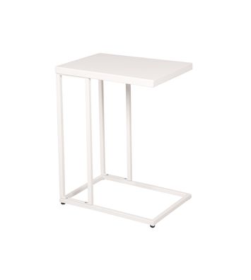 Beistelltisch INES Stahl Weiß 56x31x43 Couchtisch Sofatisch Abstelltisch
