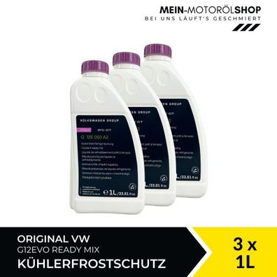 VW Original Kühlerfrostschutz G12EVO Ready Mix 3x1 Liter