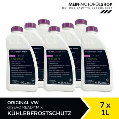 VW Original Kühlerfrostschutz G12EVO Ready Mix 7x1 Liter