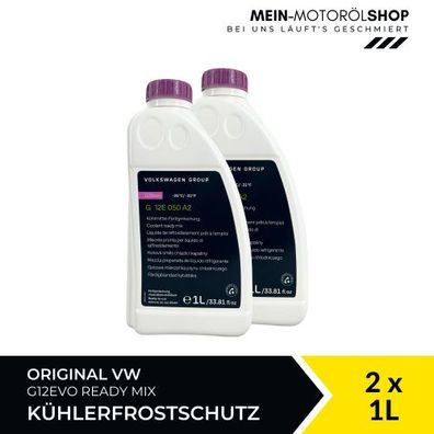 VW Original Kühlerfrostschutz G12EVO Ready Mix 2x1 Liter