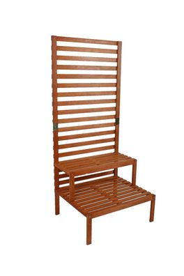 Balkon-Sichtschutz TAMAS mit Ebenen Eukalyptus Natur 180x76x66 Sichtschutz
