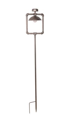 Solar-Leuchte ESSEN Stahl Antik-schwraz 158x18,4x25,4 Gartenlampe Tischlampe