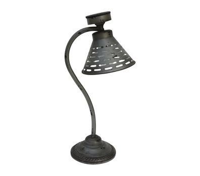 Solar-Tischlampe RENNES Kunststoff Silber-antik 57x22x30 Gartenlampe Tischlampe
