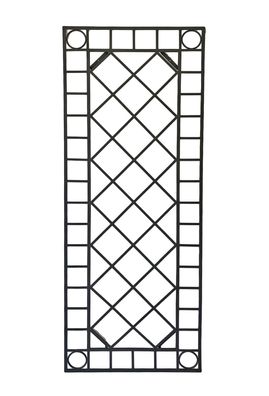 Wand -Dekor COMO Stahl Schwarz 42x4x115 Dekoration Wohnzimmer Büro