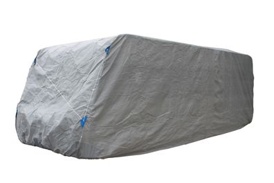 Wohnwagen-Schutzhülle Schradi Gr. XL Kunststoff Grau 220x670x250 Wohnwagen