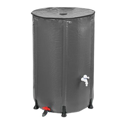 Regentonne RALF 250L Faltbar Kunststoff Grau 88x60x60 Regenwassertank