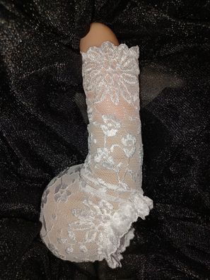 Penissocke weiße Spitze Boy Toy transparent Handmade in Germany