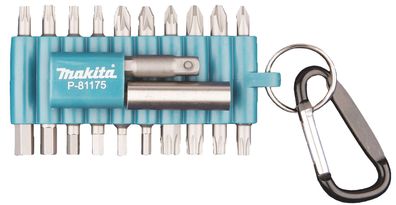 Makita Bit-Set 22-tlg. mit Karabiner P-81175 22-teilig • PH, PZ, T, 6-kant