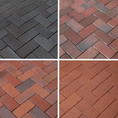 Wienerberger Pflasterklinker PK - Farbe: PK Rotblaubunt 200x100x45 mm