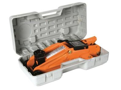 PEREL Hydraulischer Wagenheber auf Rollen mit Box 2 Tonnen