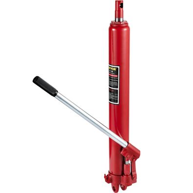 VEVOR Hydraulischer Rammenheber 3 t Einzelkolbenpumpe Gabelkopfsockel rot