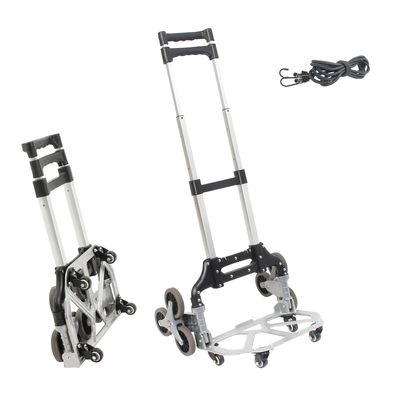 Todeco Sackkarre Aluminium klappbar 10 Räder Teleskopgriff 80 kg