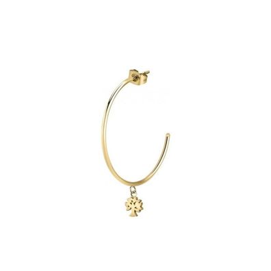 Gold-plated single earrings with the Tree of Life pendant LPS02AQM20