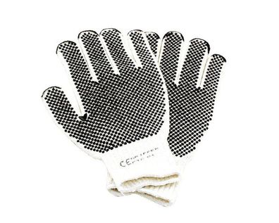 Handschuh Gripper Nylon aus Baumwolle Beidseitig tragbar mit Strickbund und Noppen