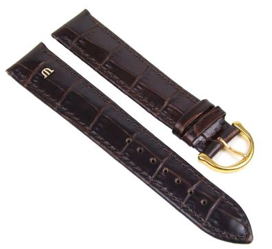 Maurice Lacroix XL| Band 20mm Kalbsleder-Krokooptik d. braun 19438G