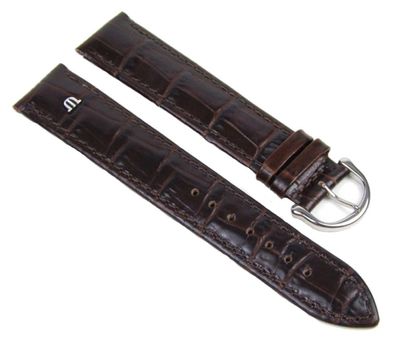 Maurice Lacroix XL| Band 20mm Kalbsleder-Krokooptik d. braun 19440S
