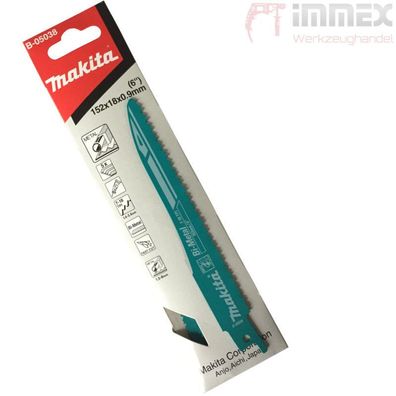 Makita Reciproblätter Säbelsägeblätter Sägeblätter Reciprosäge Säbelsäge Säge 5x B-05