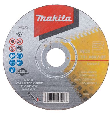 Makita Trennscheibe 125x1,0mm High Performance 12Stk. E-17120-12