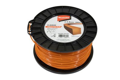 Makita Mähfaden Vierkant 2,4mm x 206m E-02820 Square Trim PLUS • 2,4 mm • 206 m