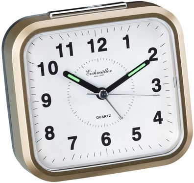 Eichmüller > Wecker Analog goldfarben Weckwiederholung > Leuchtzeiger