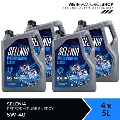 Selenia Perform Pure Energy 5W-40 4x5 Liter