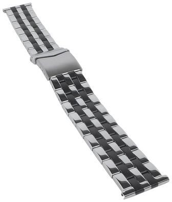 Minott | Uhrenarmband Edelstahl hochglanz/matt bicolor 31171Bi
