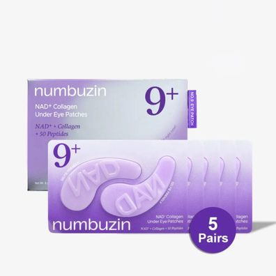 Numbuzin - Nr. 9 NAD+ Augenklappen, 5 Paar