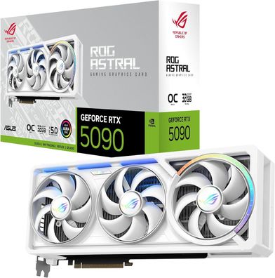 ASUS ROG Astral RTX 5090 32GB White OC Edition Gaming Quad-Lüfter-Grafikkarte