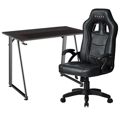 Kuura Gaming Stuhl + Gaming Schreibtisch Sonderangebot