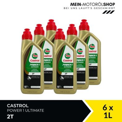 Castrol Power 1 Ultimate 2T 6x1 Liter