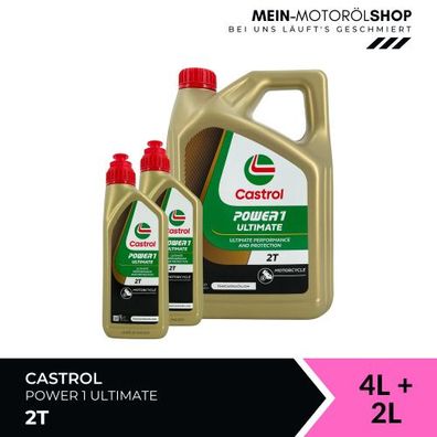 Castrol Power 1 Ultimate 2T 4 + 2 Liter