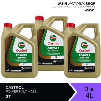 Castrol Power 1 Ultimate 2T 3x4 Liter