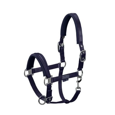 Eskadron Halfter Satin Chrystal Double Pin, Stallhalfter, navy Gr. VB