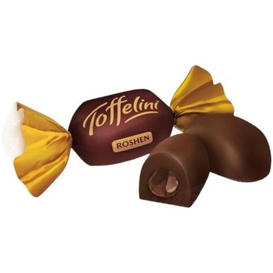 Roshen Toffelini Toffee mit Kakaofüllung 25% , 1 kg /85St