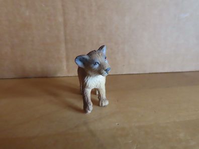 Figur Katze Löwe Babylöwe Welpen stehend Hartgummi ca. 3,5 cm H Bullyland