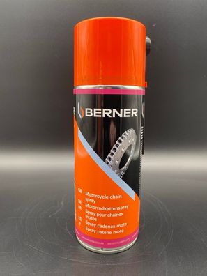 Berner Motorrad Kettenspray 400ml Kettenreiniger, Kettenfett, Kettenöl