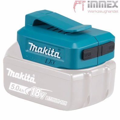 Makita ADP05 DEAADP05 Akku USB Ladeadapter Adapter für alle 14,4V - 18V Akkus