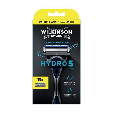 Wilkinson Sword Hydro 5 Skin Hydration Rasierer + 13 Ersatzklingen I Sensitive Haut