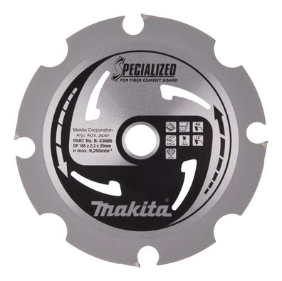 Makita Kreissägeblatt 165x20x4Z Faserzement B-33685 Diamantbesetzt • Faserzement