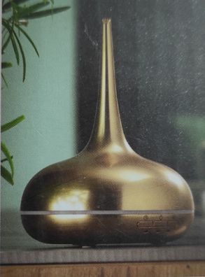 Livarno Home Ultraschall Aroma Diffuser gold inkl 10 ml Lavendel-Aromaöl