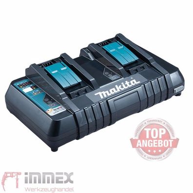 Makita Doppelladegerät Schnellladegerät 14,4V-18V DC18RD