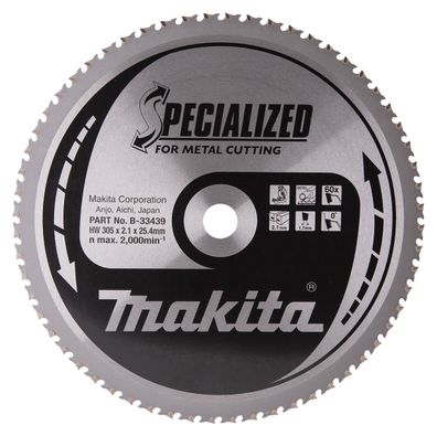 Makita Kreissägeblatt 305x25,4x60Z Specialized Metal B-33439 Stahl