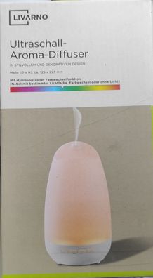 Livarno Ultraschall Aroma-Diffuser Farbwechsel Timer 300ml Welle LADL 300 A1