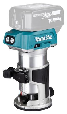 Makita Akku-Multifunktionsfräse DRT50Z 18V • 6/8 mm