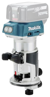 Makita Akku-Multifunktionsfräse DRT50ZJX2 18V • 6/8 mm