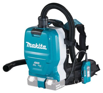 Makita Akku-Rucksackstaubsauger DVC265ZXU 2x18V • 110 mbar • 2 l