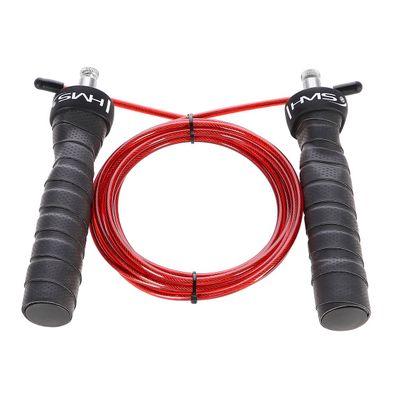 HMS SK48 Springseil 311 cm schwarz rot mit PP-Griffen