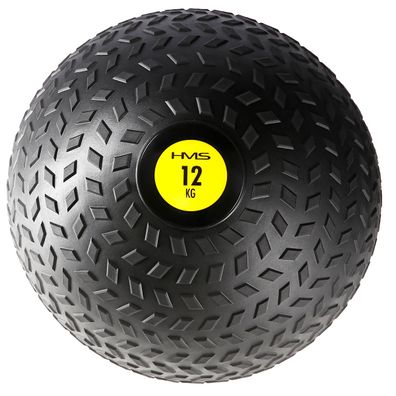 HMS PST12 Slam Ball Übungsball 12 kg schwarz gelb